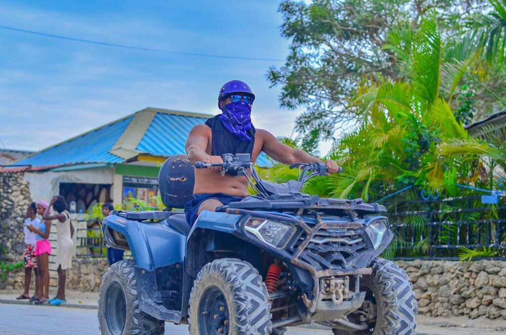 Rider on an ATV on a Punta Cana trail