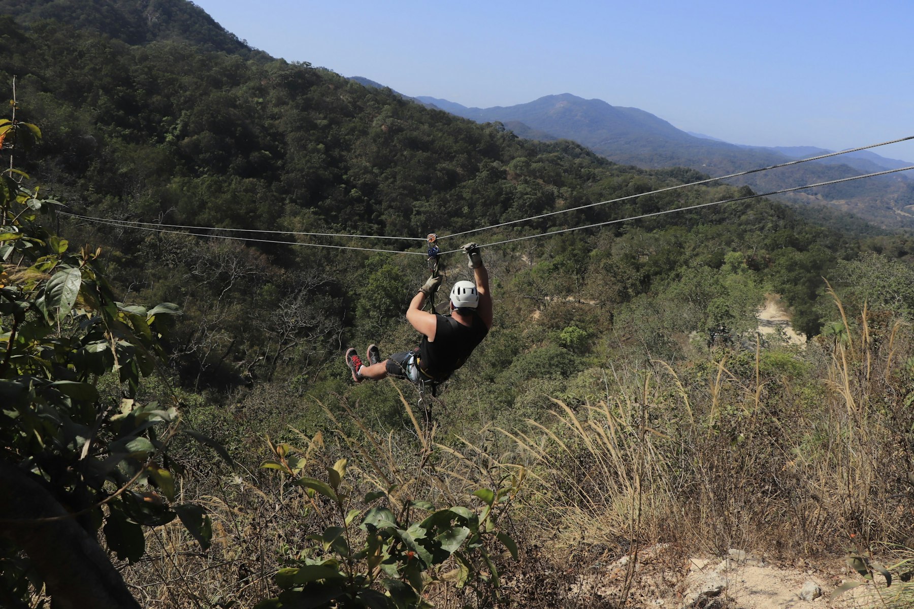 Zipline over the Dominican jungle