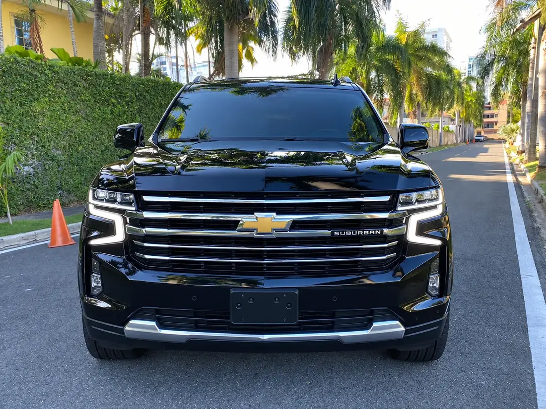Black Chevrolet Suburban used for the Exclusive Black Truck package in Punta Cana