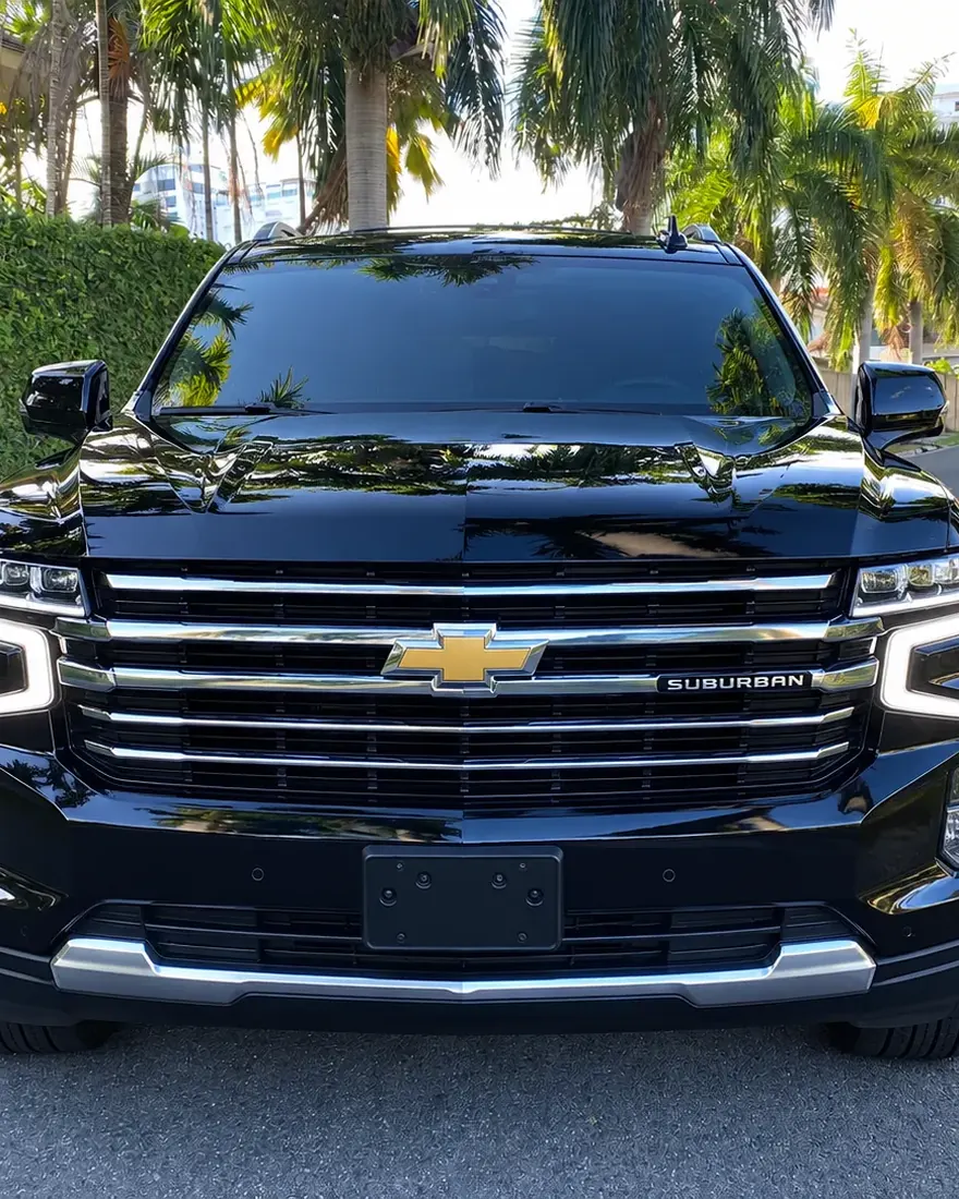 Black Chevrolet Suburban used for King Black private transfers in Punta Cana